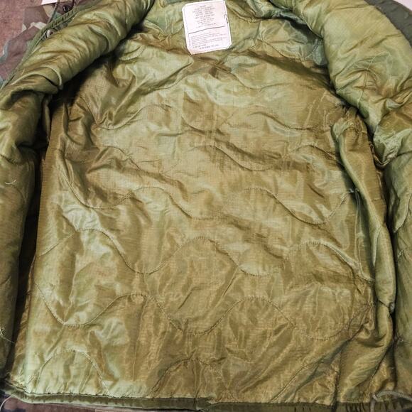 Vintage 90's US Army Military Cold Weather Field Jacket Weather Coat Mens M 3668 - Picture 6 of 9